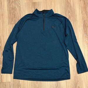 Under Armour Teal Blue Long Sleeve 1/4 Zip (L)